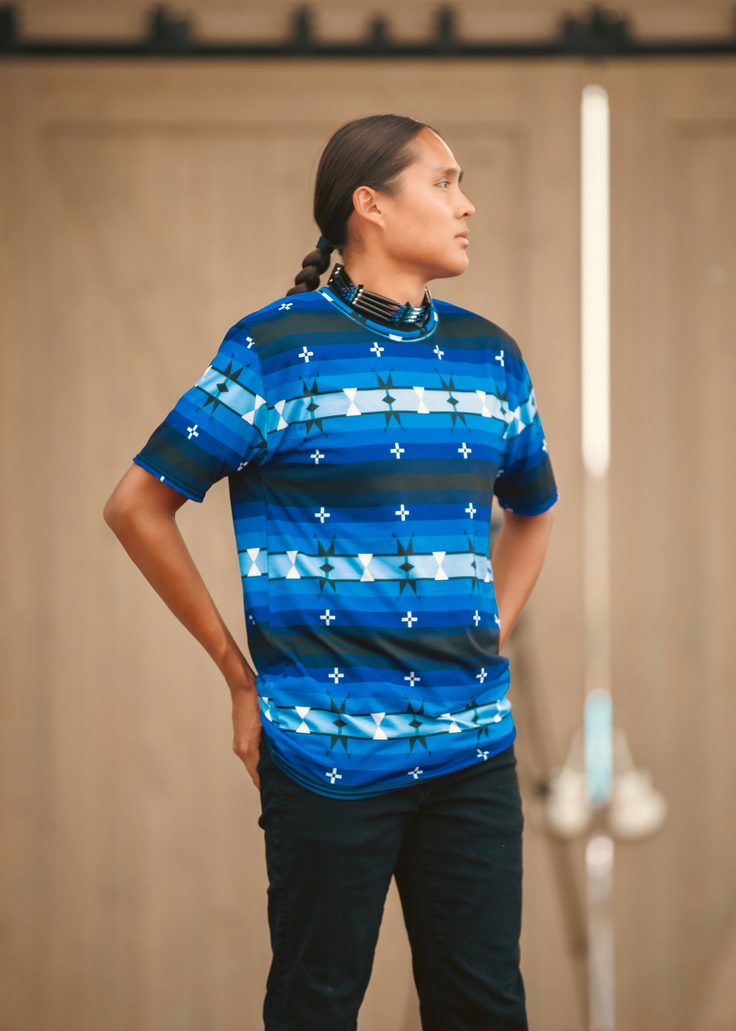 Blue Powwow T-Shirt