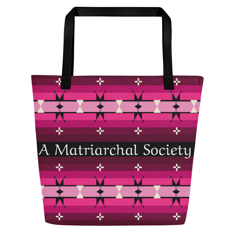 Pink Powwow Large Tote Bag