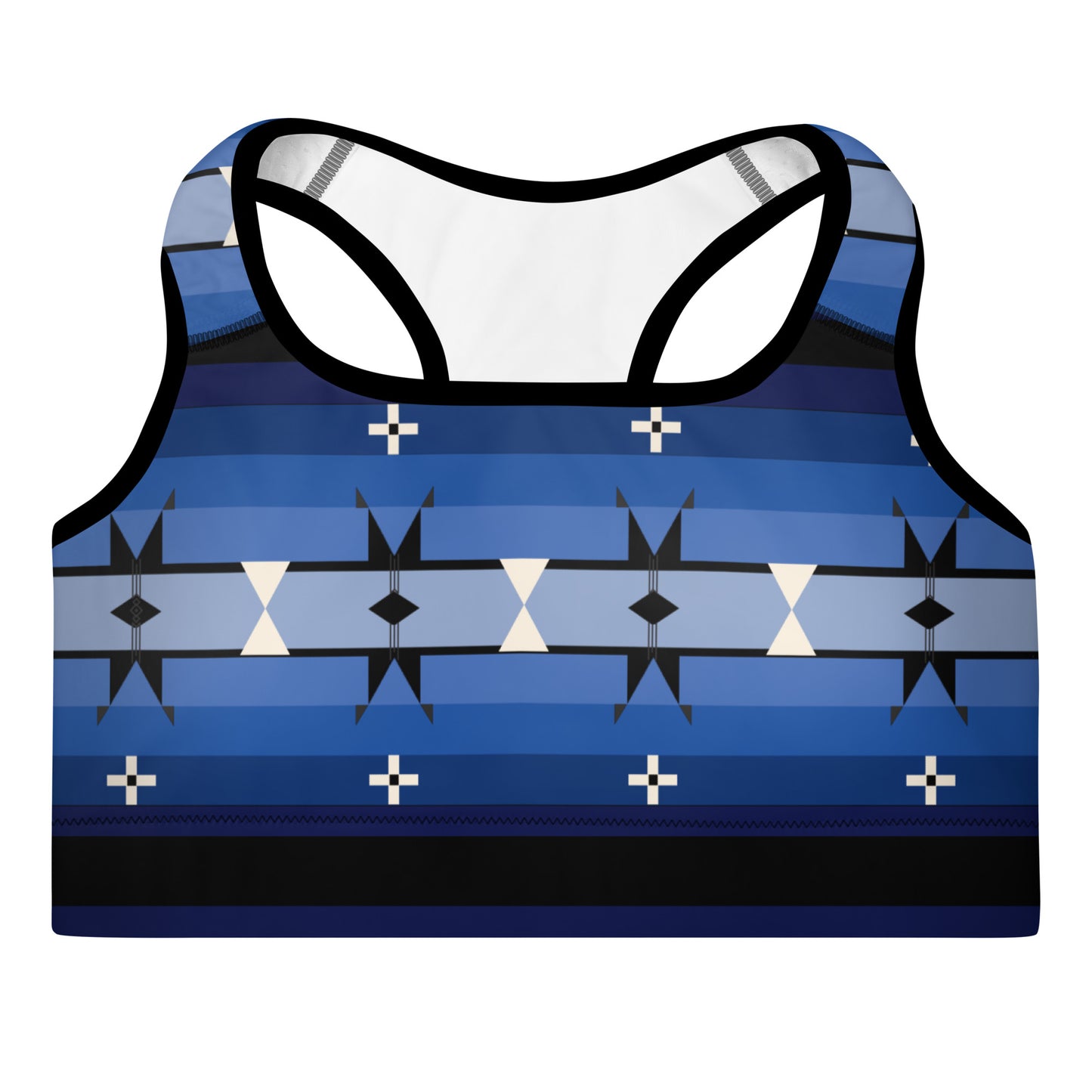 Blue Powwow Sports Bra