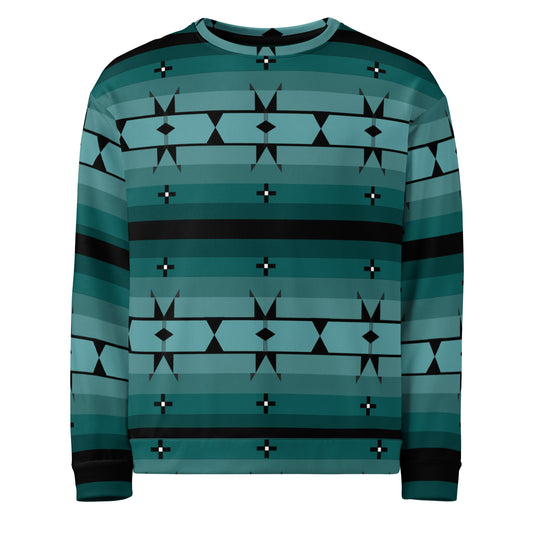 Aqua Powwow Sweatshirt