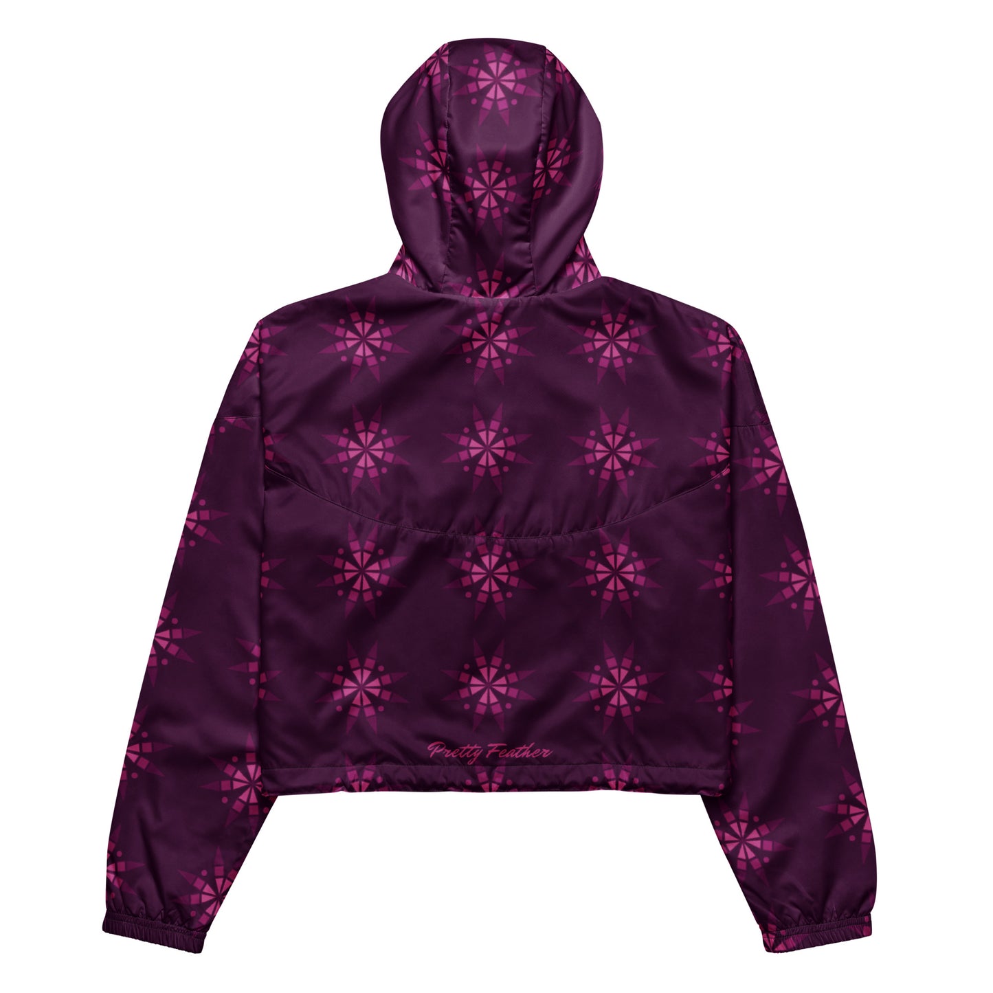 Chokecherry Geo Blossom Crop Windbreaker