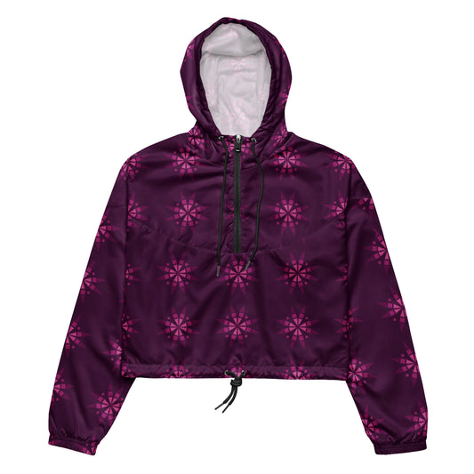 Chokecherry Geo Blossom Crop Windbreaker