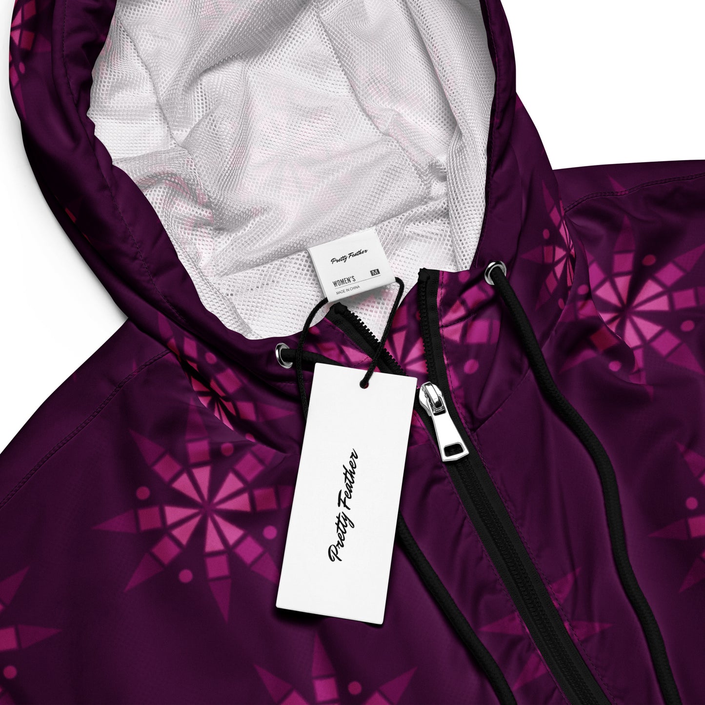 Chokecherry Geo Blossom Crop Windbreaker