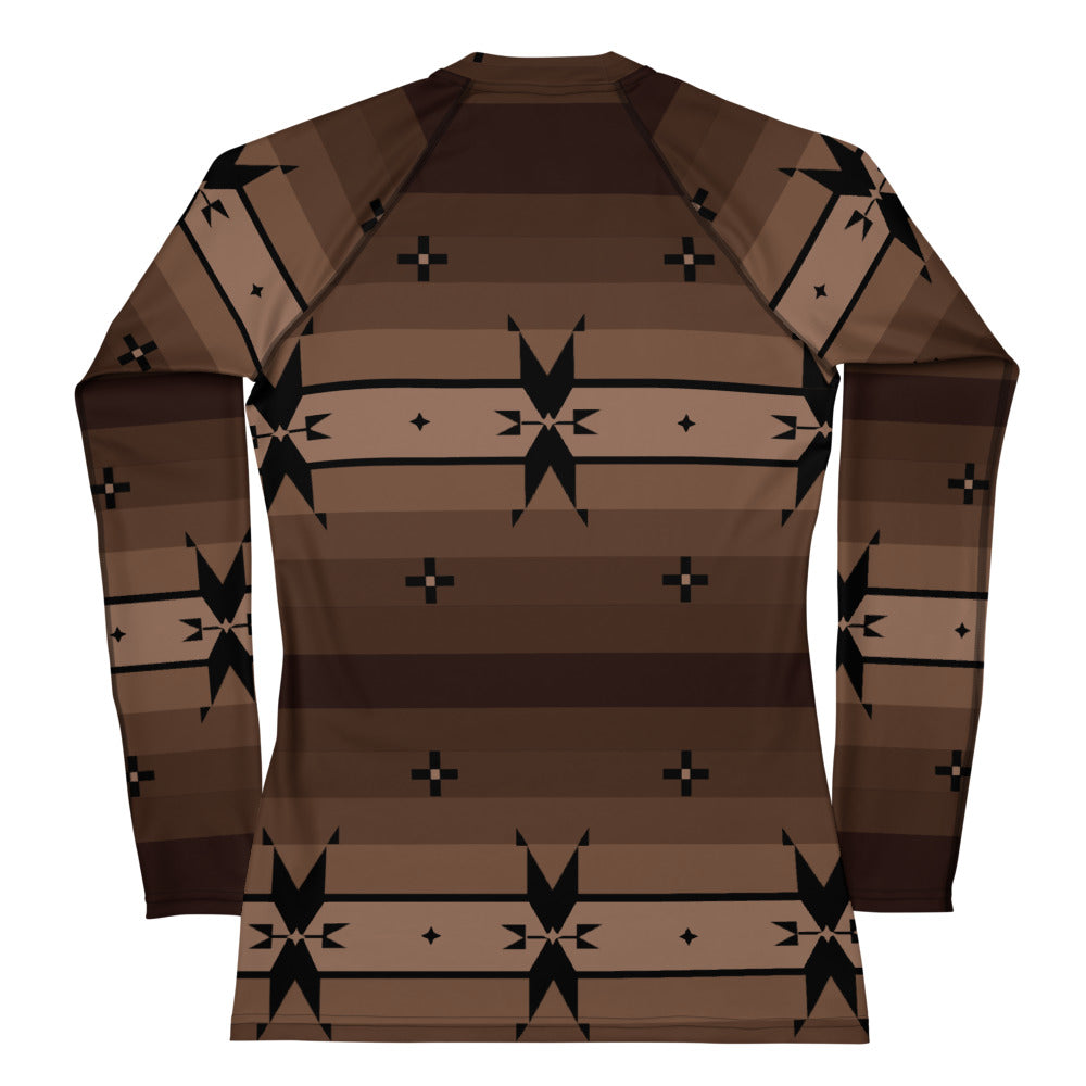 Women's Brown Cho Snaz Long Sleeve