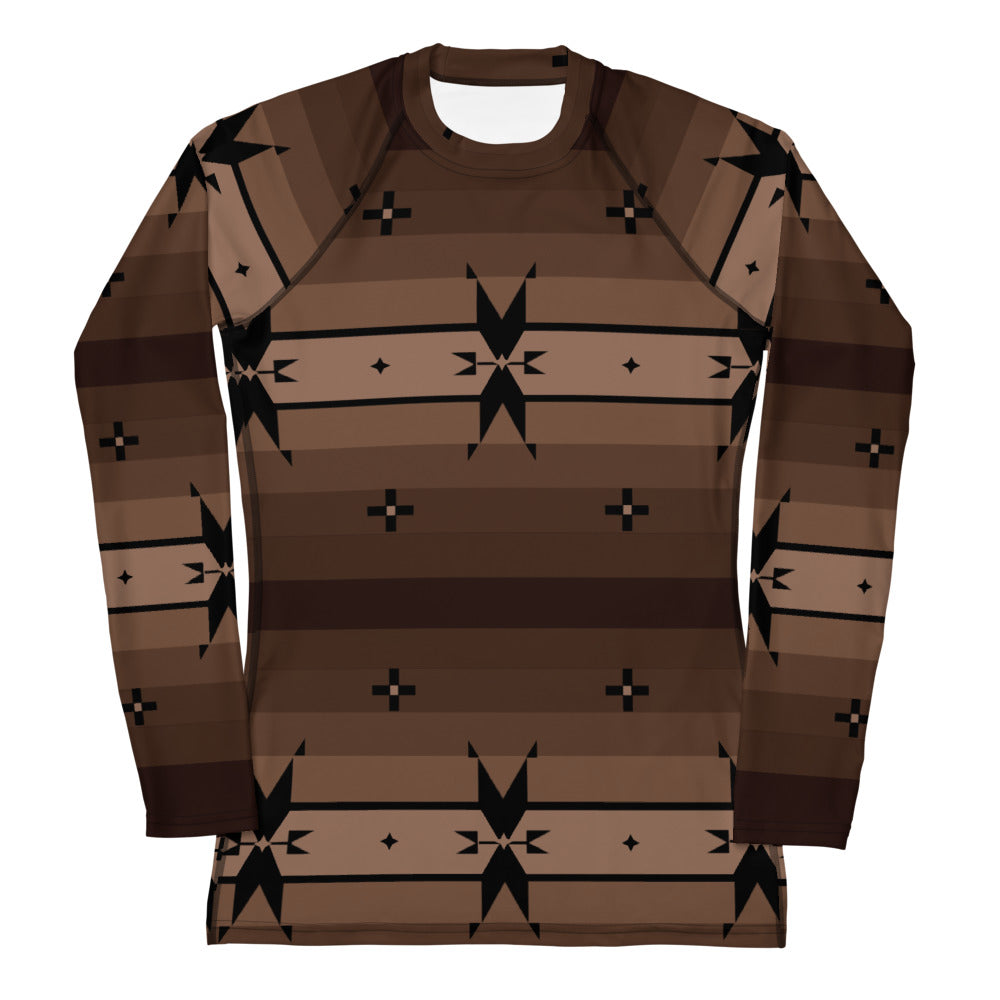 Women's Brown Cho Snaz Long Sleeve