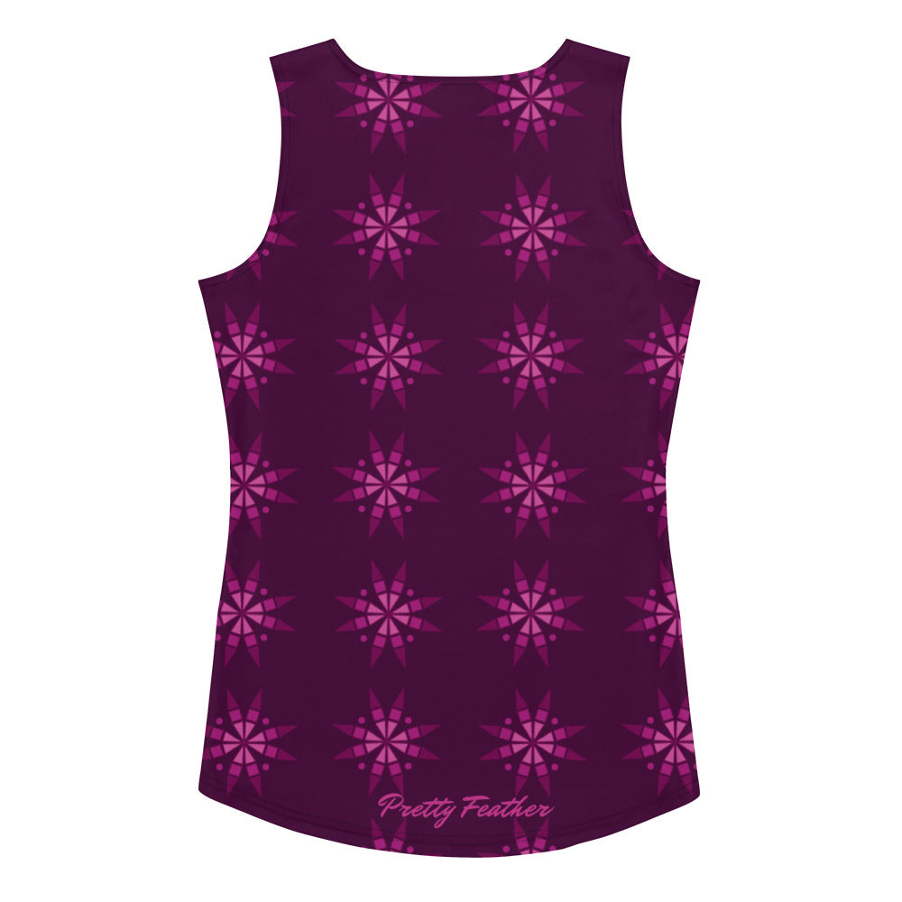 Chokecherry Geo Blossom Tank